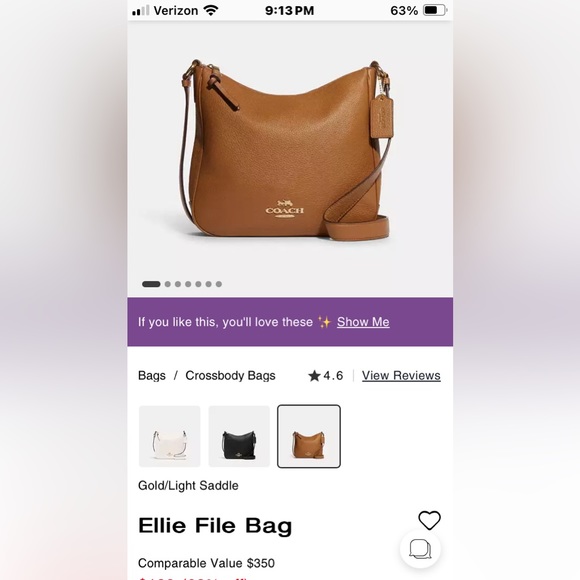 Coach Elle File Bag - Picture 5 of 7